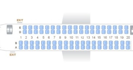 Seat Map and Seating Chart for Qatar Airways Airbus A320-200
