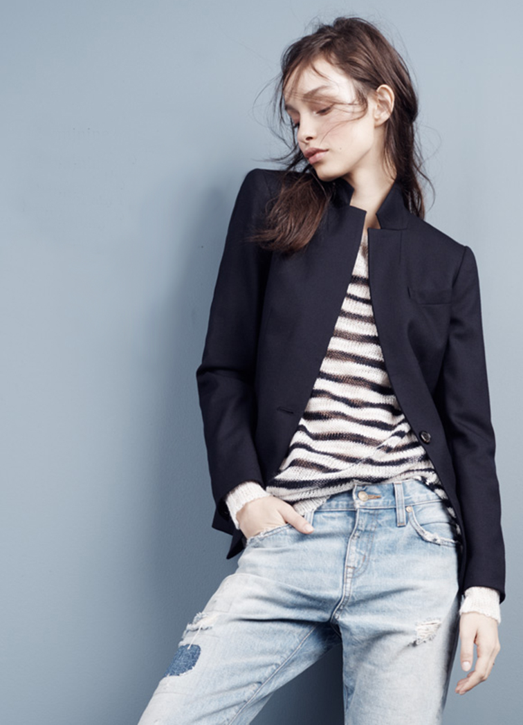 Luma Grothe in JCrew, striped sweater, look book Luma Grothe in JCrew, striped sweater, look book