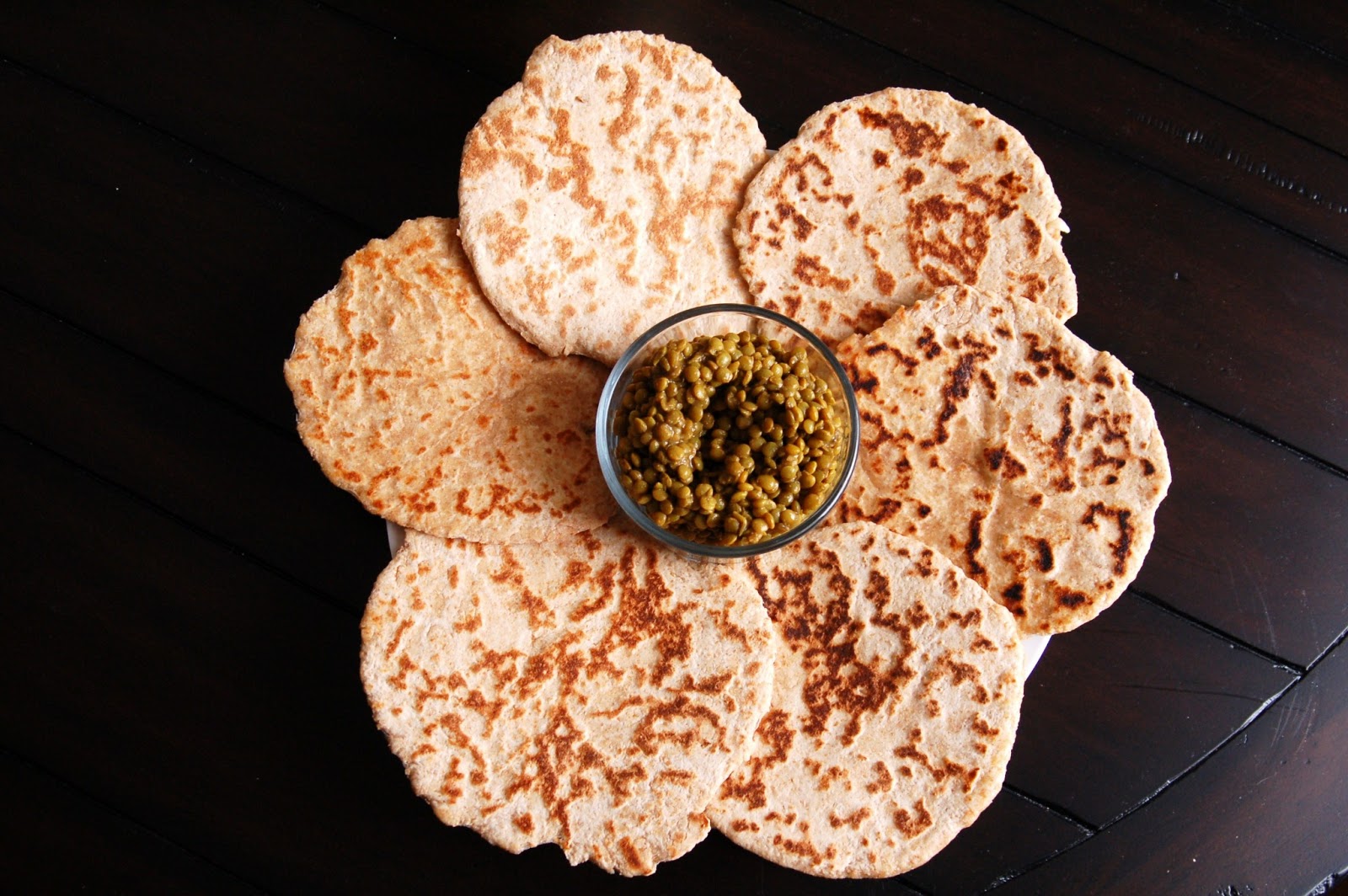 For the Love of Leaves Garlic Whole Wheat Flatbread (Vegan)