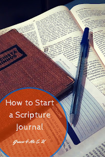 How to start a Scripture Journal | Ona C. Starting a scripture journal may be scary, but it doesn’t have to be. Start slow by picking a journal and doing the prep work. Find out how to prep your journal so you’re ready to start strong. | Grace 4 Me & U