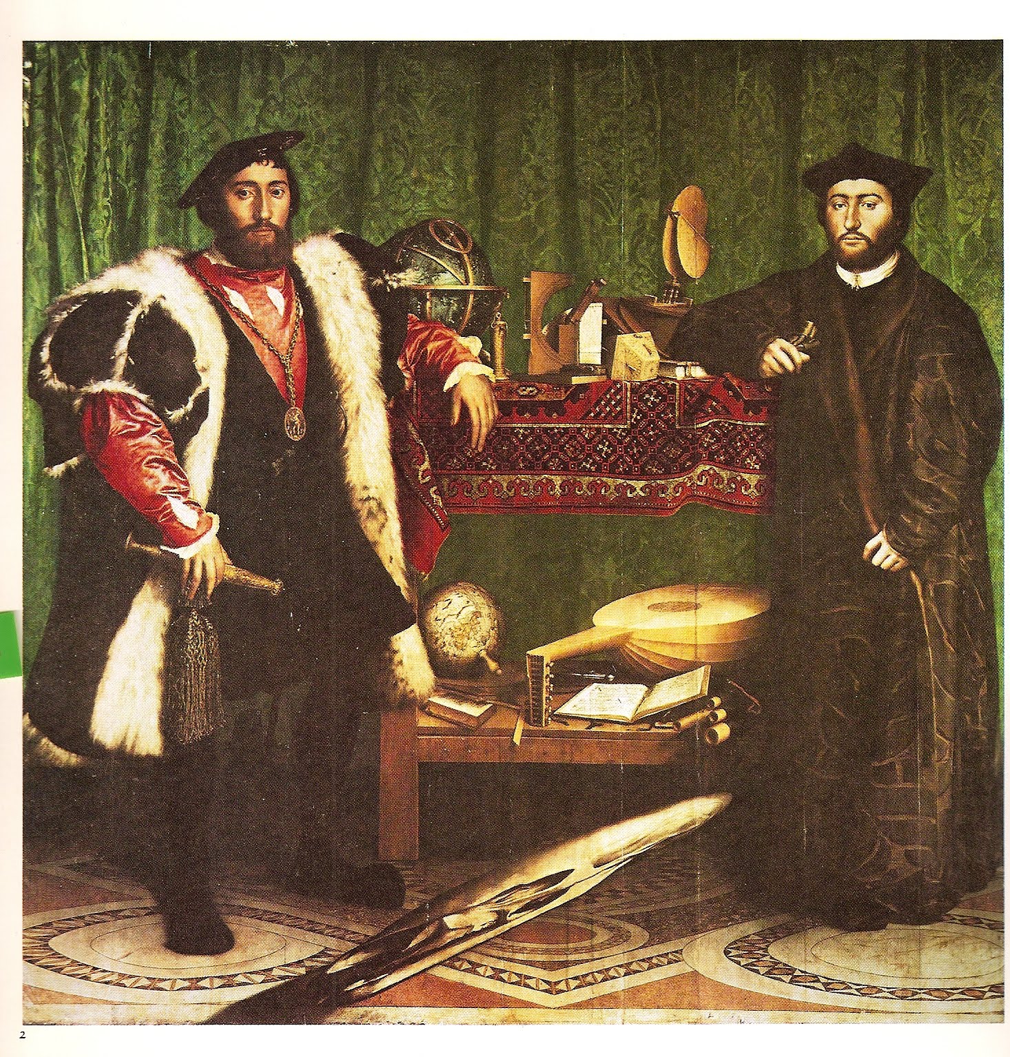 Anamorphosis: Hans Holbein: 'The Ambassadors'