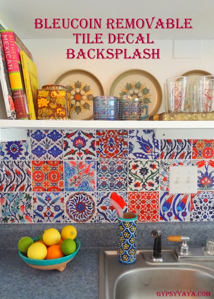 Uncategorized Kitchen Decals For Backsplash gypsy yaya bleucoin tile decal backsplash backsplash