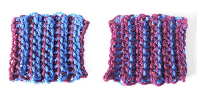 Tunisian wool crochet hook, double-sided