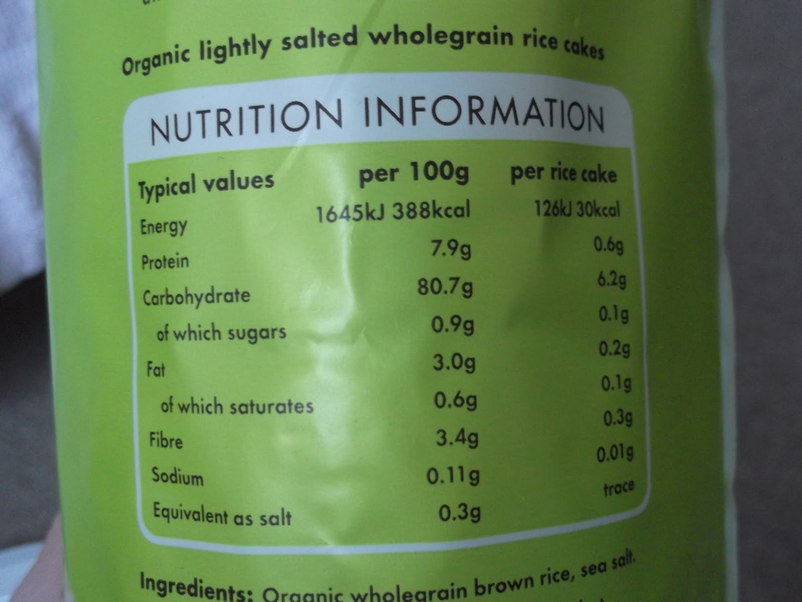 Gluten Free Opinions UK Kallo Organic Original Rice Cakes