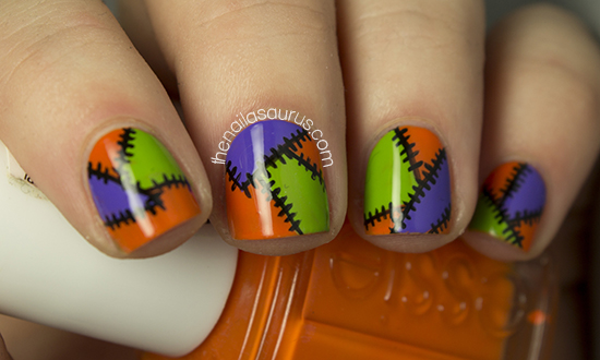 The Nailasaurus Uk Nail Art Blog Halloween Patchwork Nail Art The Nailasaurus Uk Nail Art Blog