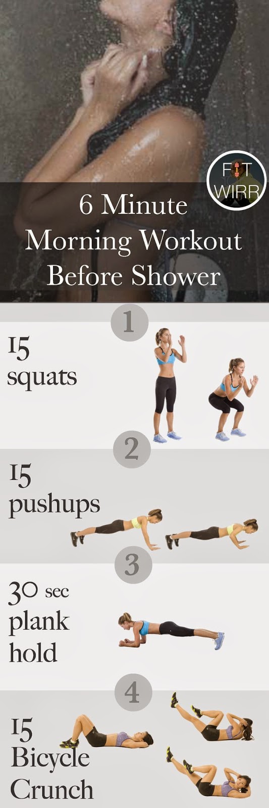 The Best Way For Lose Weight Fast And Health 6 Minute Morning Workout Before Shower