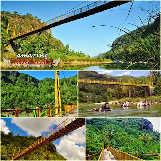 Indahnya Pemandangan Jembatan Kuning Selopamioro, cah yogya, 1