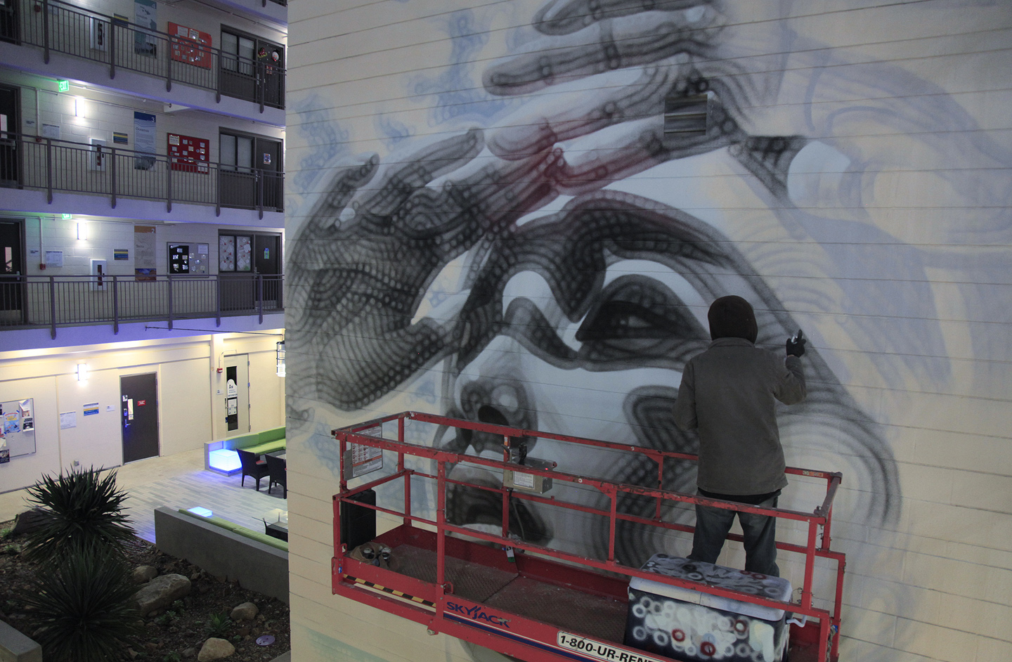 MAC ART "Enduring Spell" New mural for the University of California