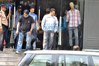 Salman Khan & Suniel Shetty snapped outside Being Human store