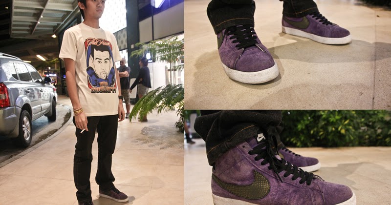 nike blazer high purple