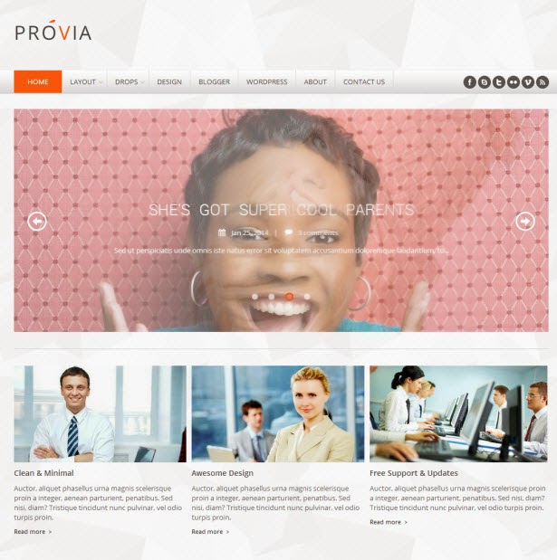 Provia - Responsive MultiPurpose Blogger Template Provia - Responsive Blogger Template