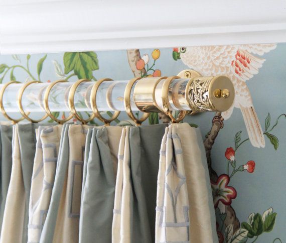 Currently Loving Acrylic Lucite Drapery Rods Harmony Christiane