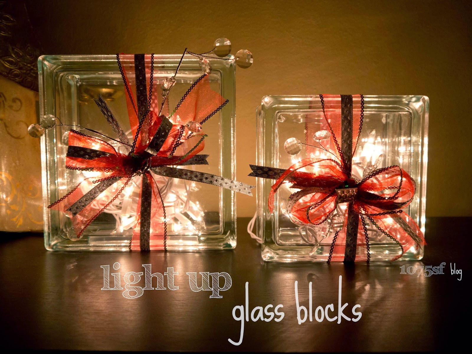 1075sf diy light up glass blocks