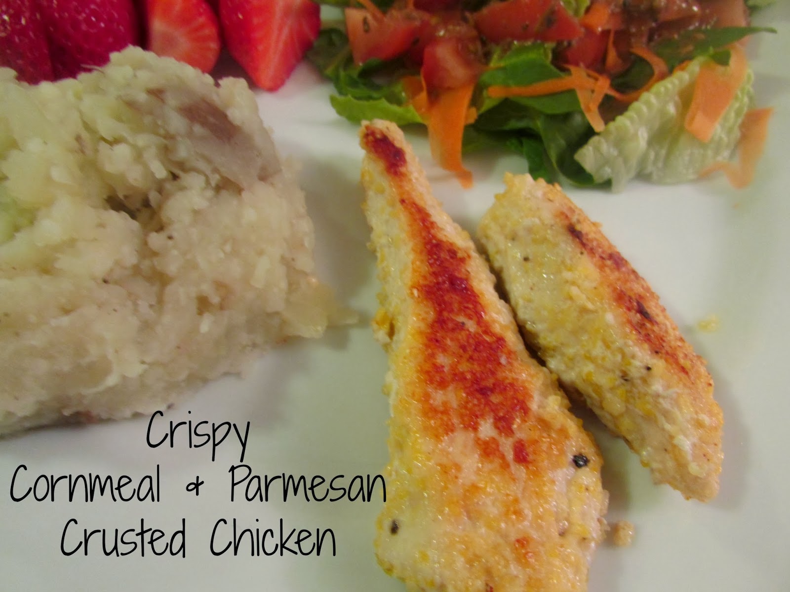 Crispy Cornmeal & Parmesan Crusted Chicken