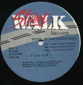 Sport "G" And Mastermind – Louder – 12" – 1988