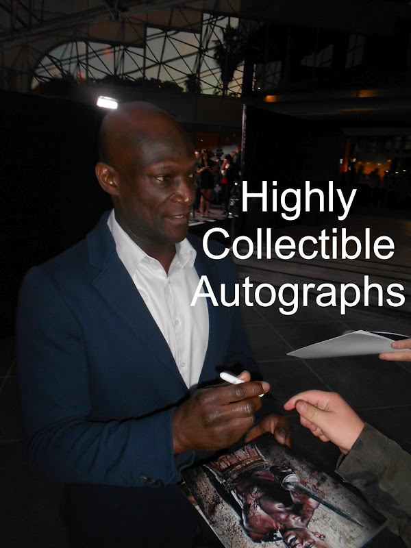 Peter Mensah also came and signed my cast 11x14