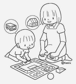 Ninos Leyendo Libro Para Colorear Imagui Dibujos Para Ninos