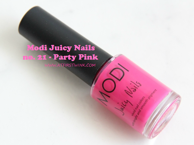 Review: Modi Juicy Nails no. 21 - Party Pink
