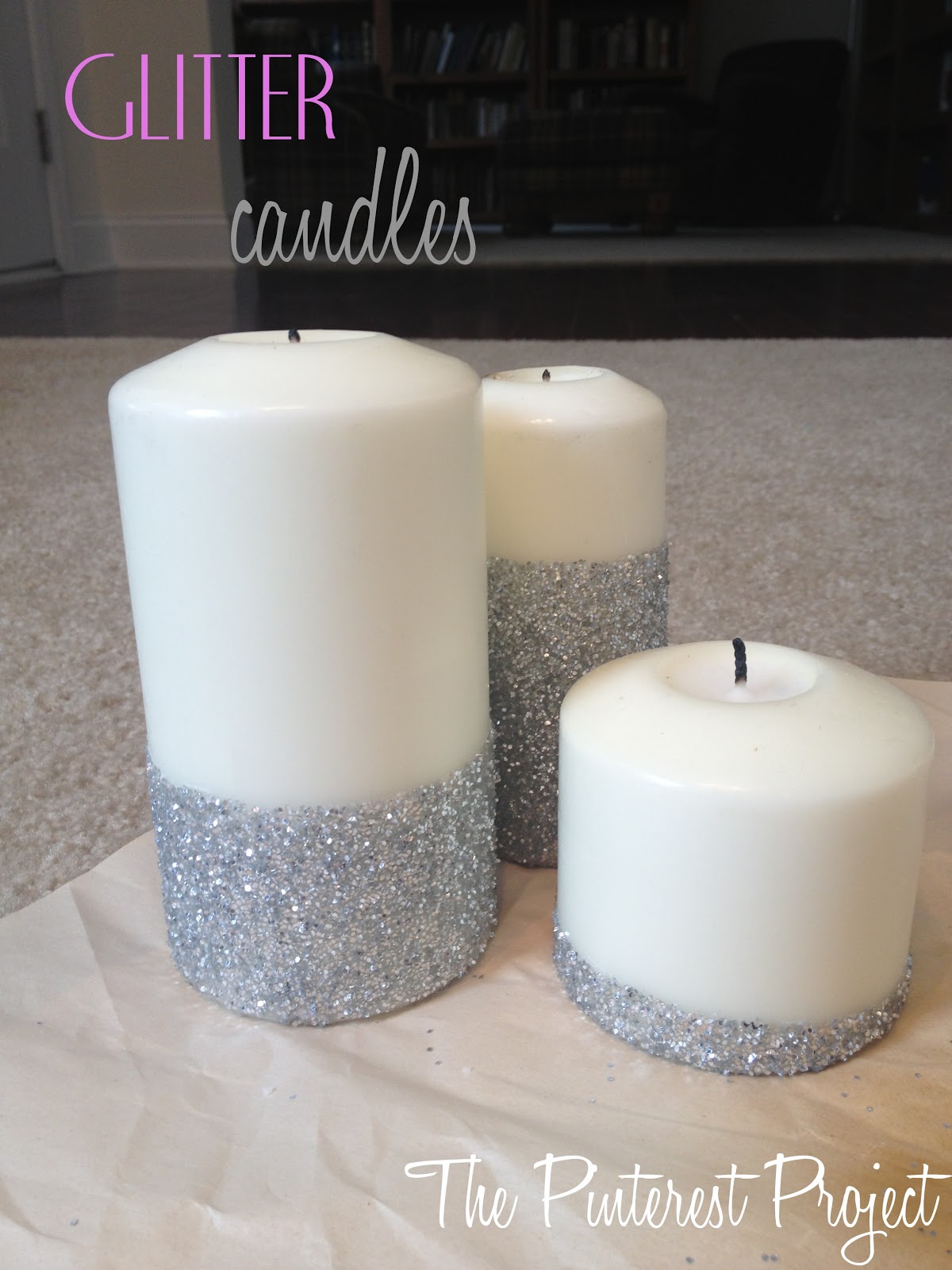 Glitter Candles The Pinterest Project