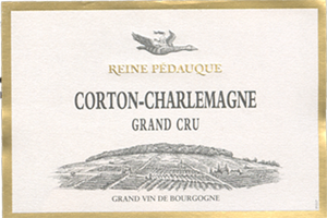 etichetta di vino bianco di borgogna vino etichette logo immagine storia leggenda cornice grand cru packaging naming