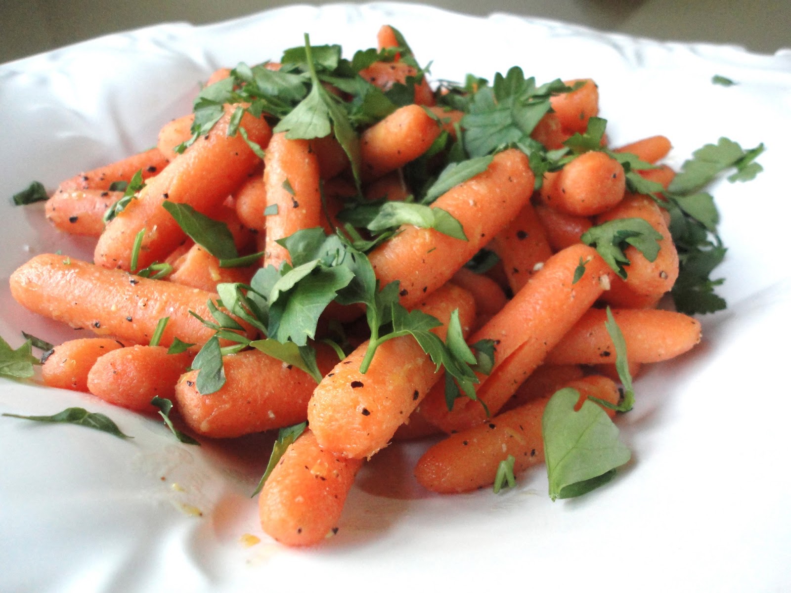 Blissful Baking Glazed Baby Carrots with Parsley