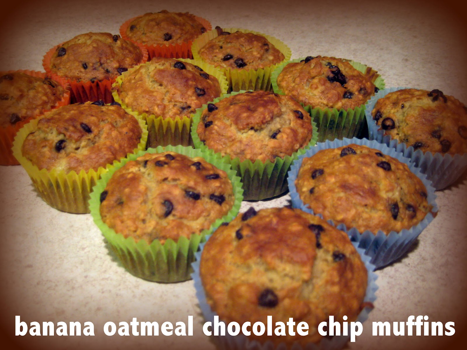 COBO Banana Oatmeal Chocolate Chip Muffins