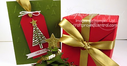 Just Julie B's Stampin' Space: Christmas Tree in an &quot;Exploding&quot; Box Gift Set!