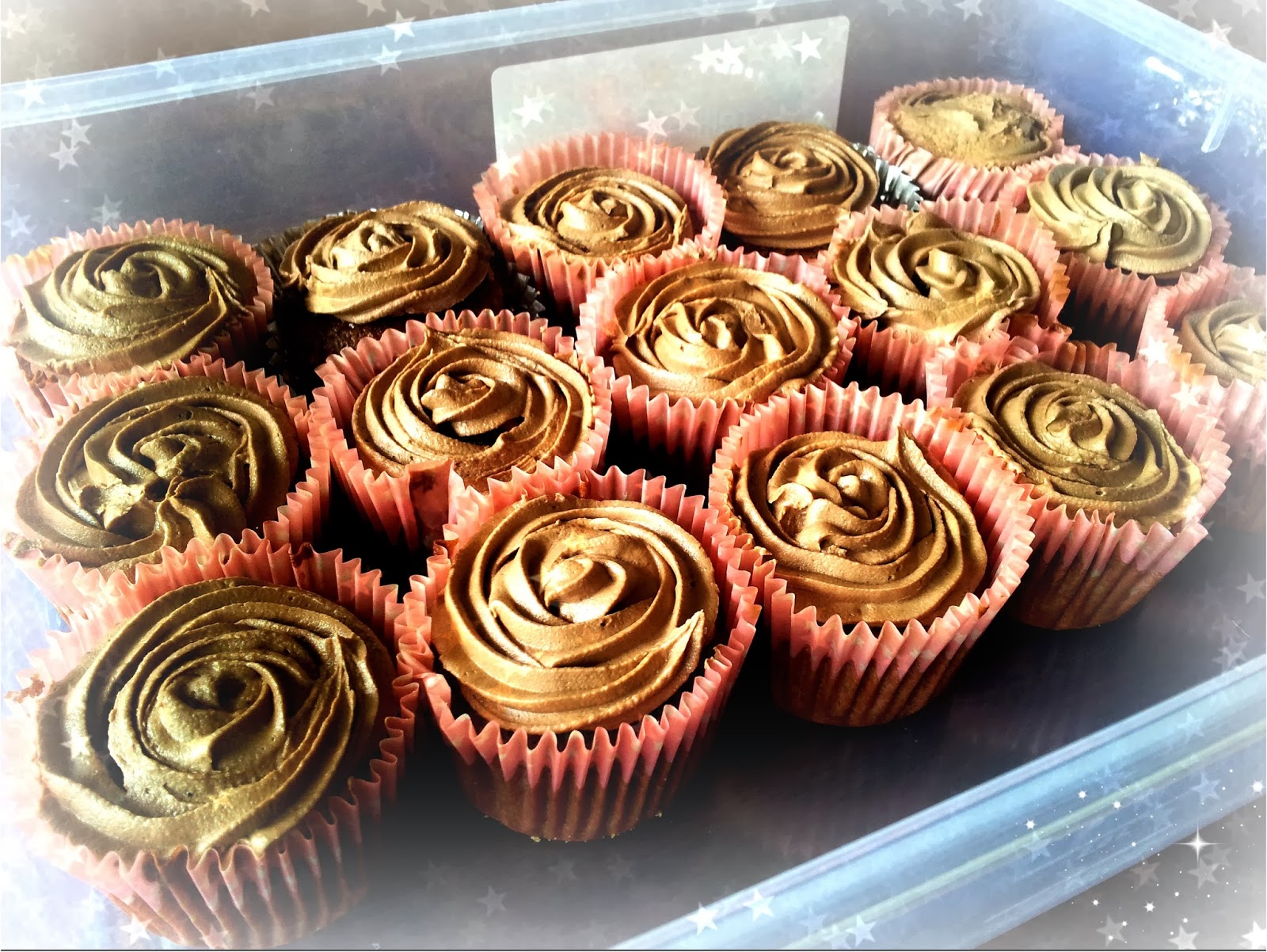 These Little Fingers. Chocolate Rose Cupcakes