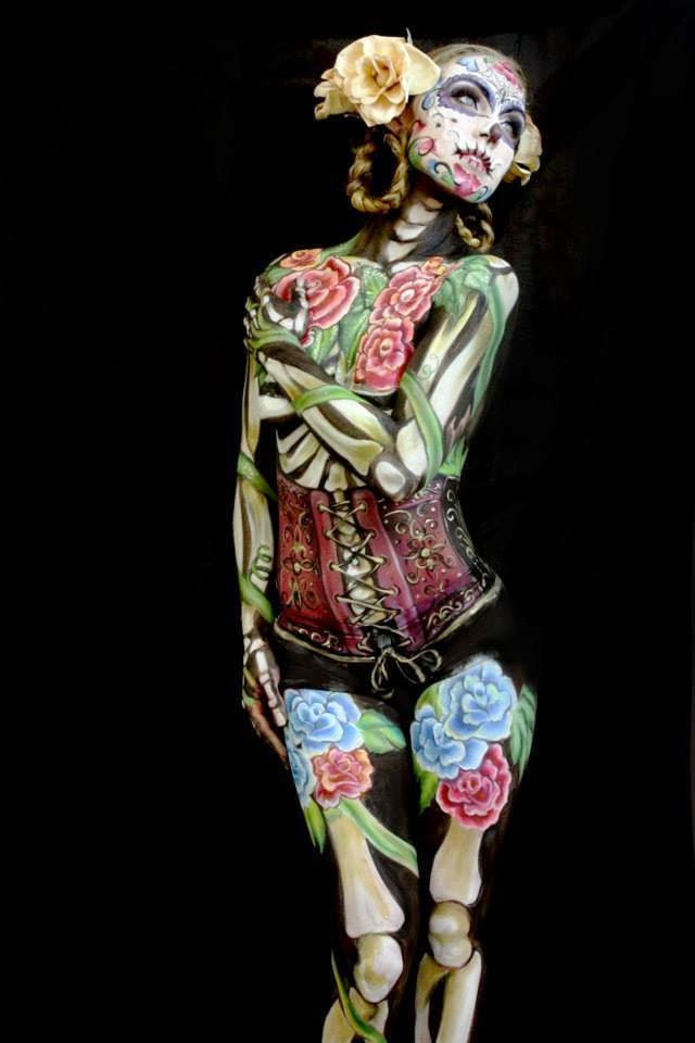 BODY PAINT by Lymari Millot FACE AND BODY PAINT FOR DIA DE LOS MUERTOS
