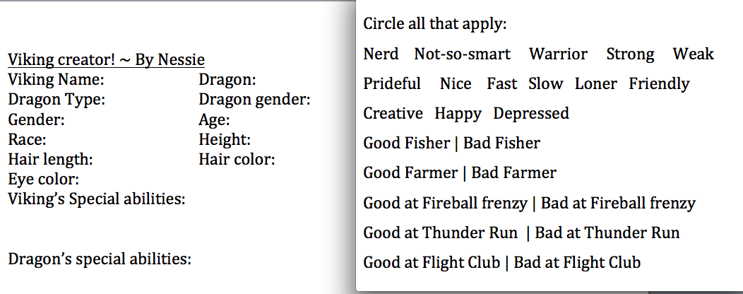 dragon templates