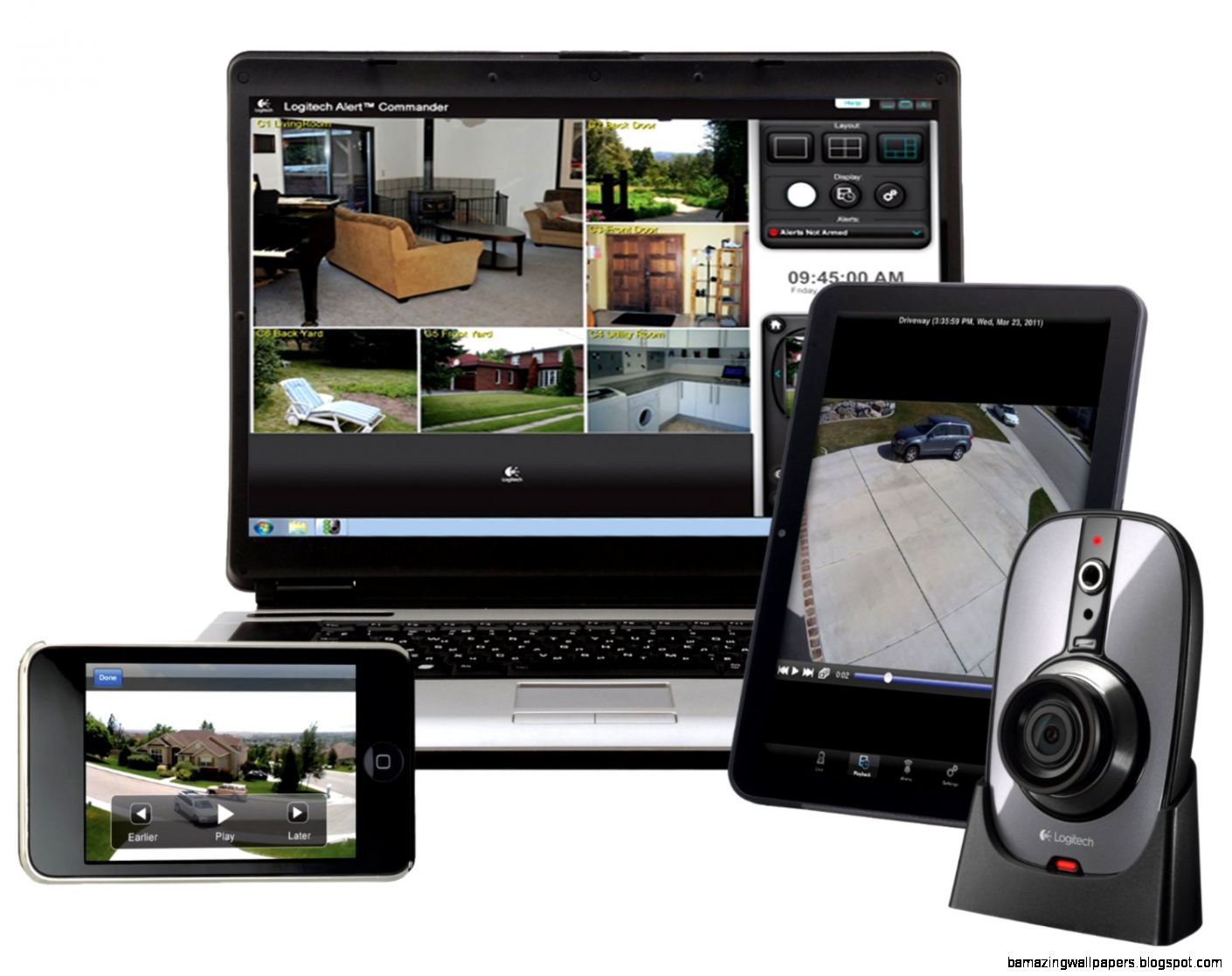 Logitech Alert 750n Indoor Master System with Wide Logitech Alert 750n Indoor Master System with Wide