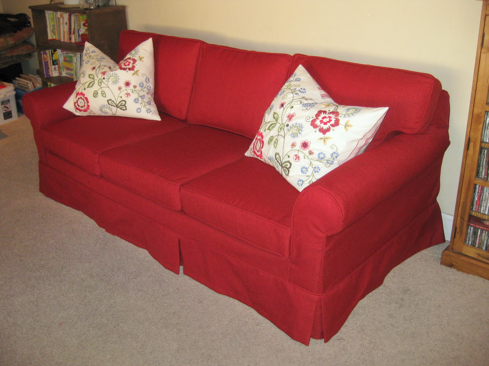 Old Plaid Couch Slipcovers By Shelley