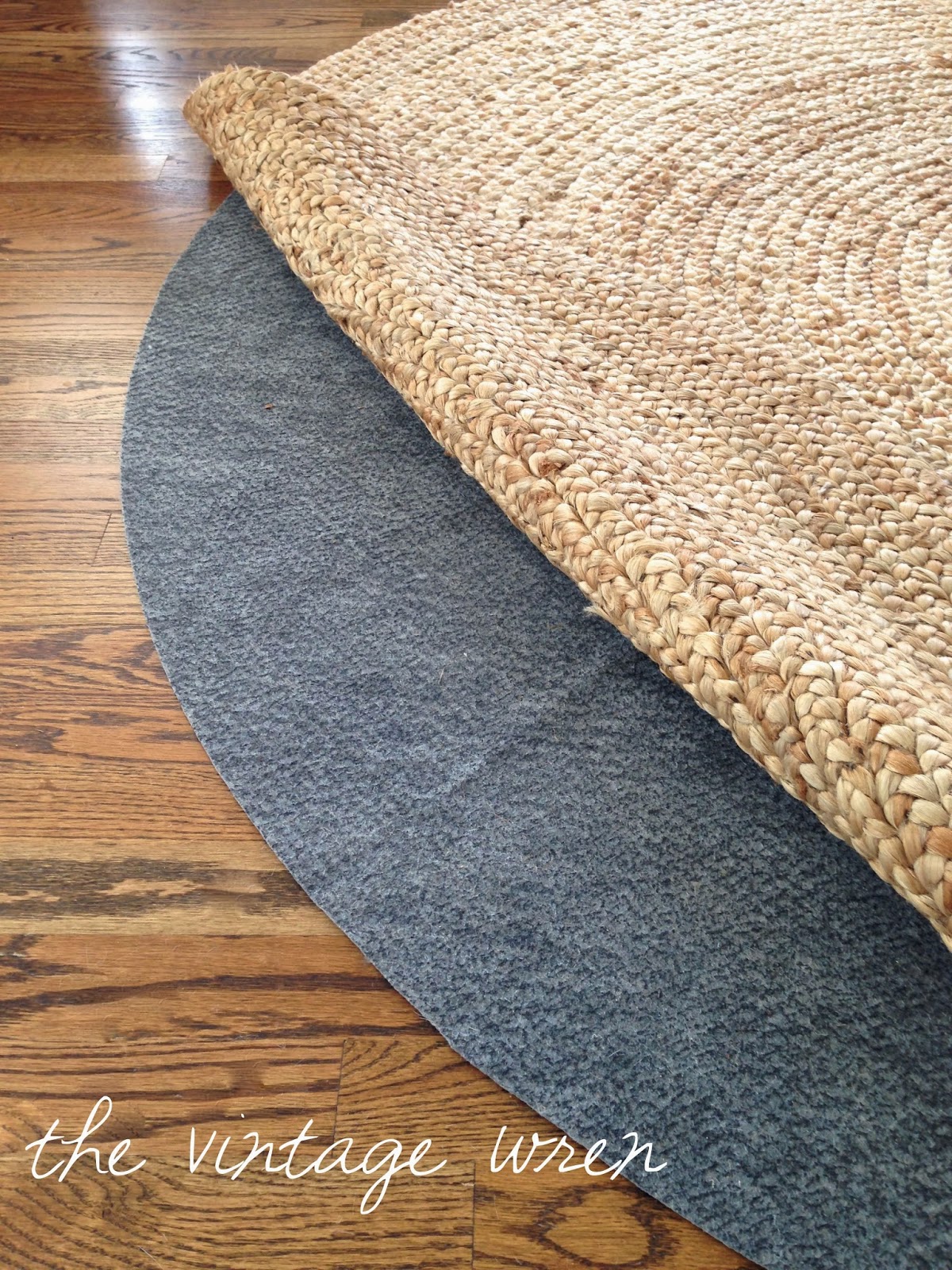 { the vintage wren } my favorite rug pad