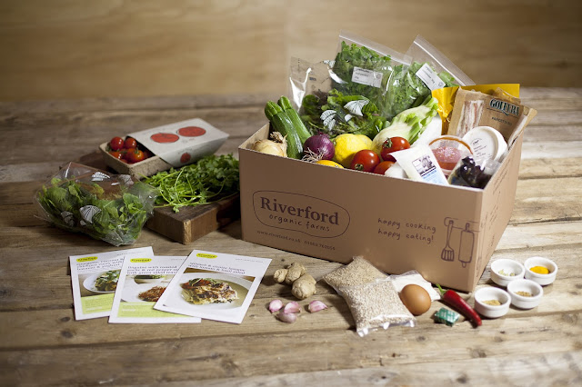 Riverford Organic Farms deliver a box to your door each week which contains three meals for two people and includes all the ingredients and three easy-to-follow recipe cards to create these meals.