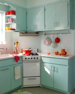 Paint your old wood kitchen cabinets
