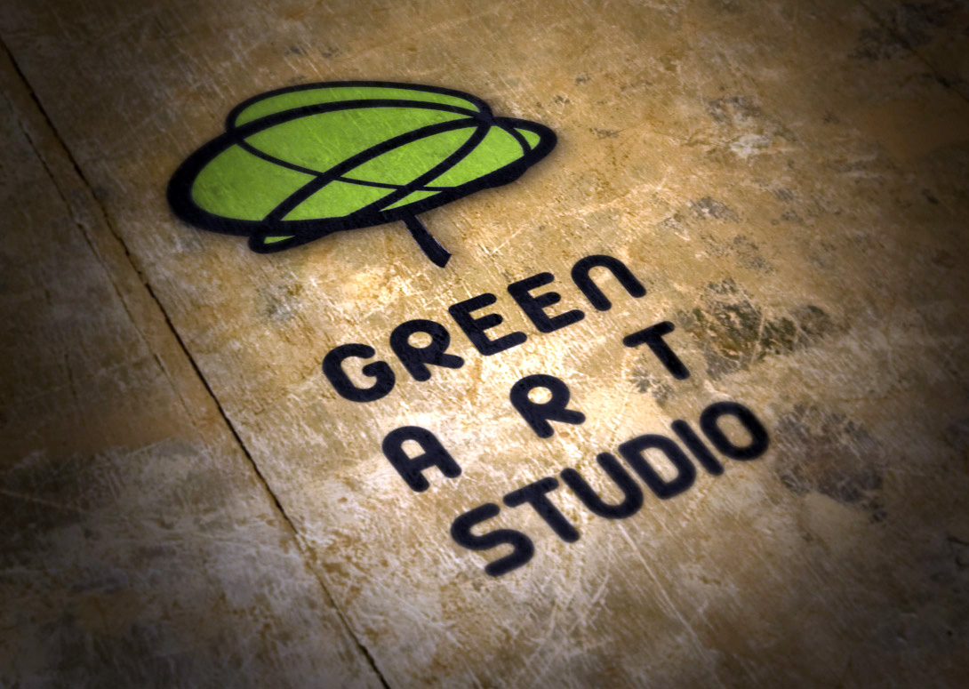 Anna Zagórska Logo i ulotka Green Art Studio / Green Art Studio logo