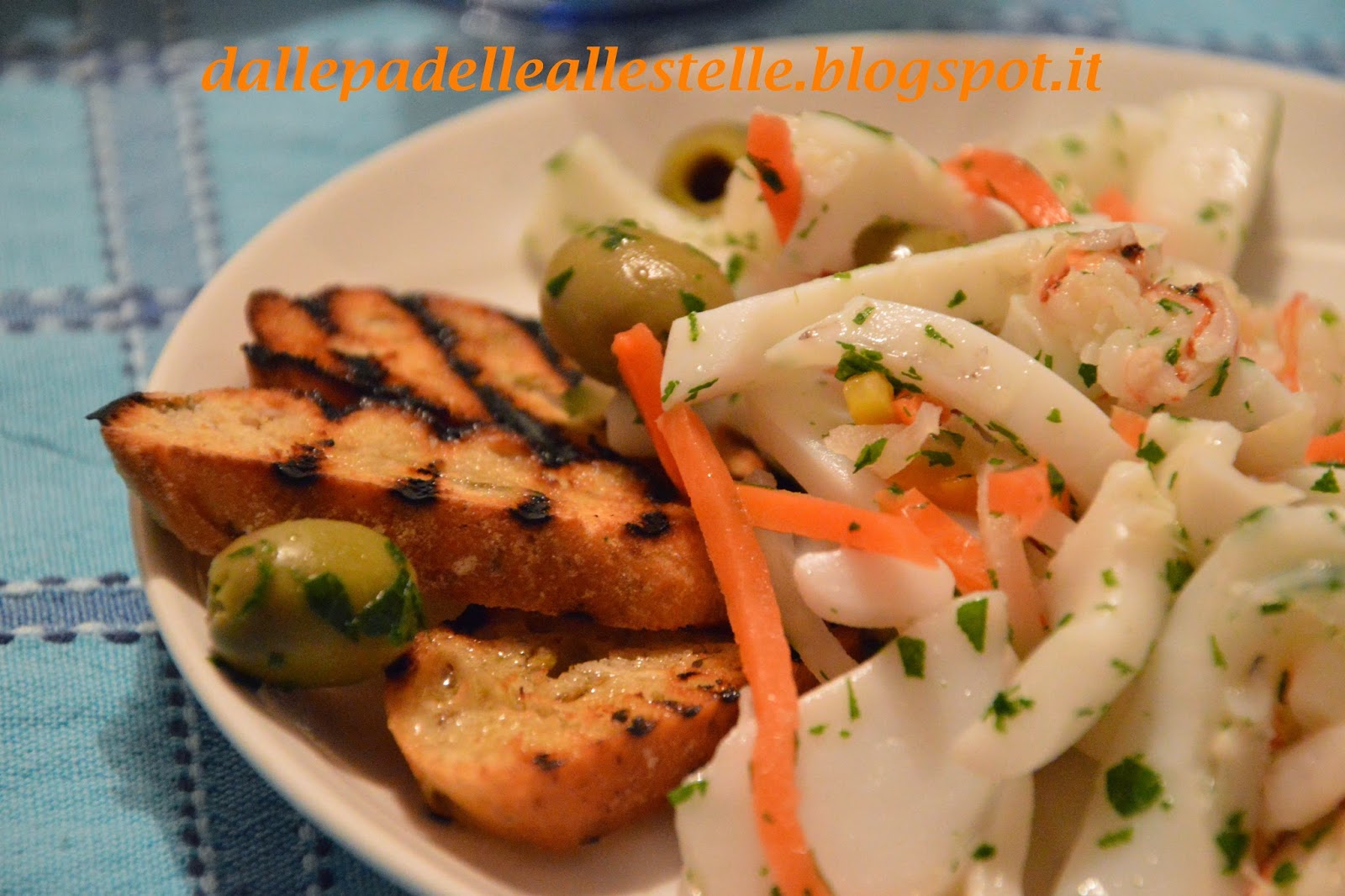 Dalle padelle alle stelle !!! INSALATA TIEPIDA di SEPPIA e GAMBERI