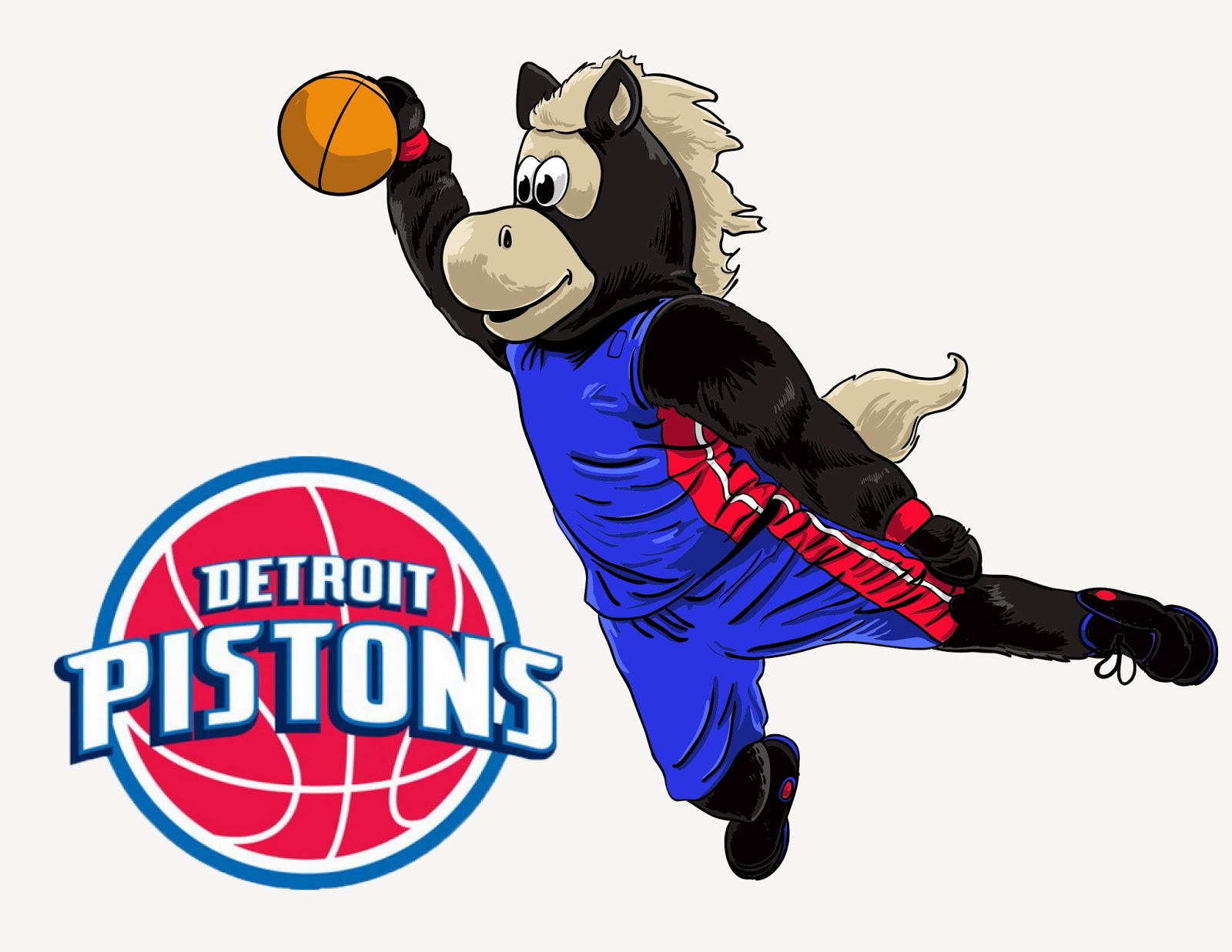 The Wrecking Yard Detroit Pistons Mascot "Hooper"