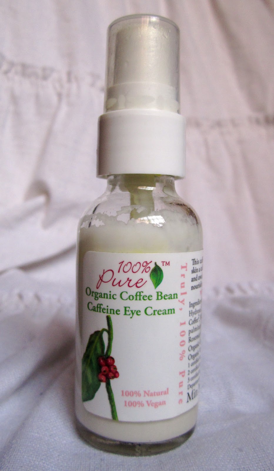 Cherchez Beauté 100 Pure Organic Coffee Bean Caffeine Eye Cream