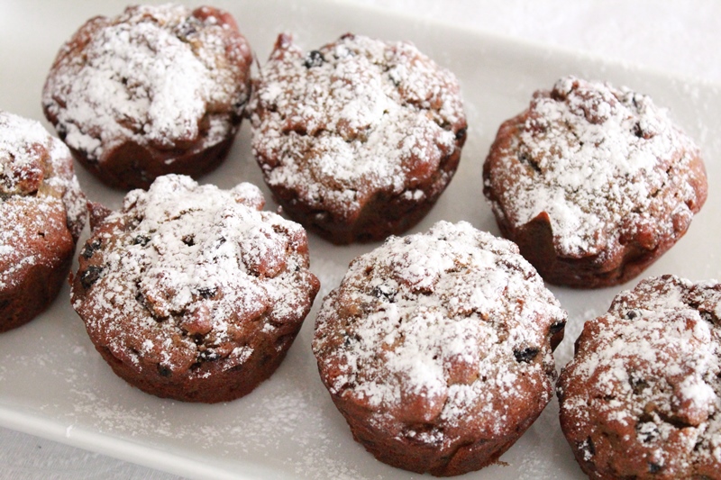 Fruit Cake Muffins Threadbare Creations