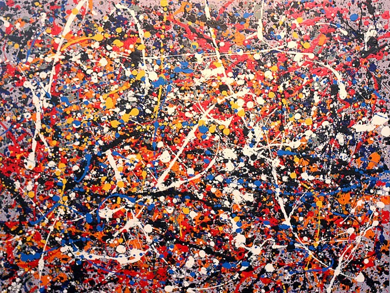 Truman Freshour Splatter Painting à la Jackson Pollock