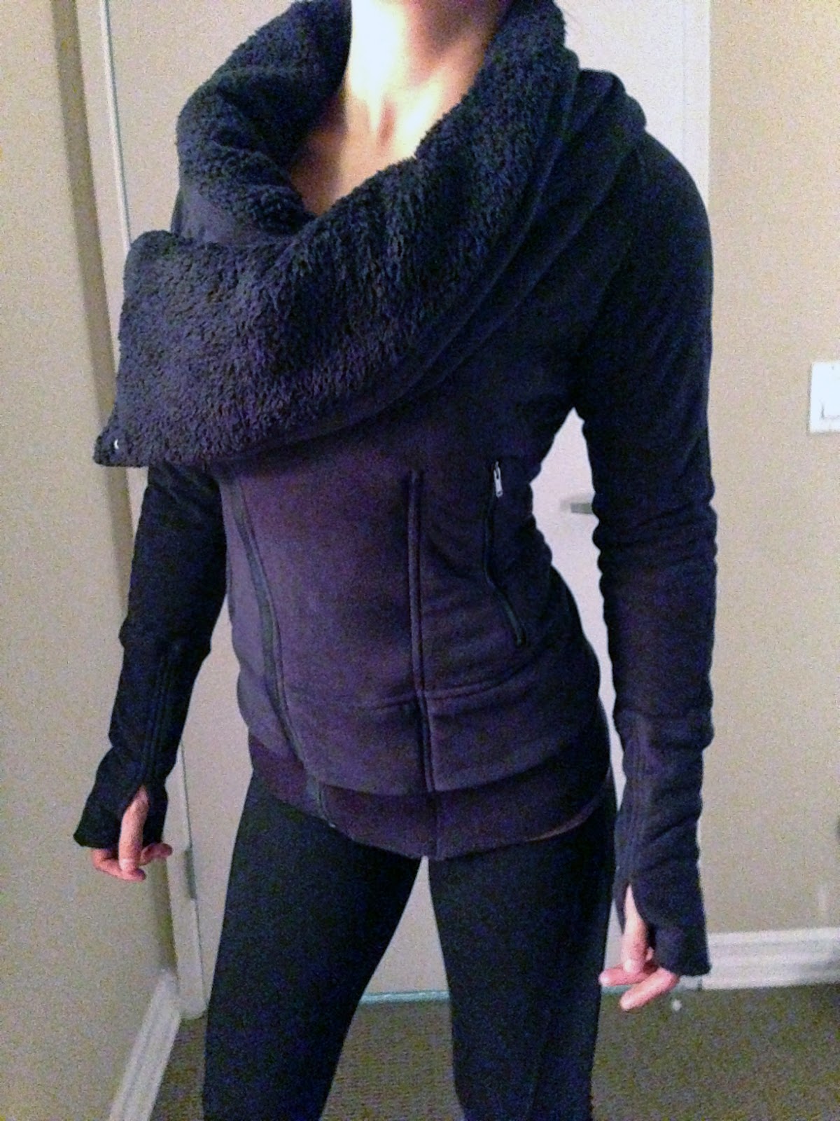 My Superficial Endeavors Lululemon Off The Mat Jacket In Black