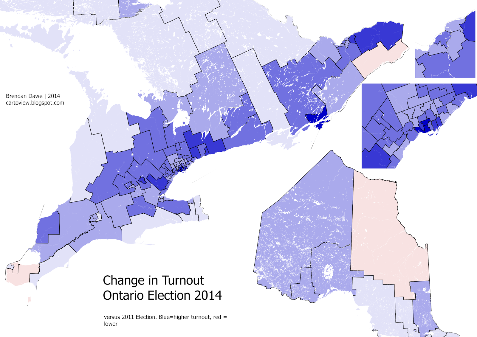 A Cartographic View Seven Maps for the Ontario Election