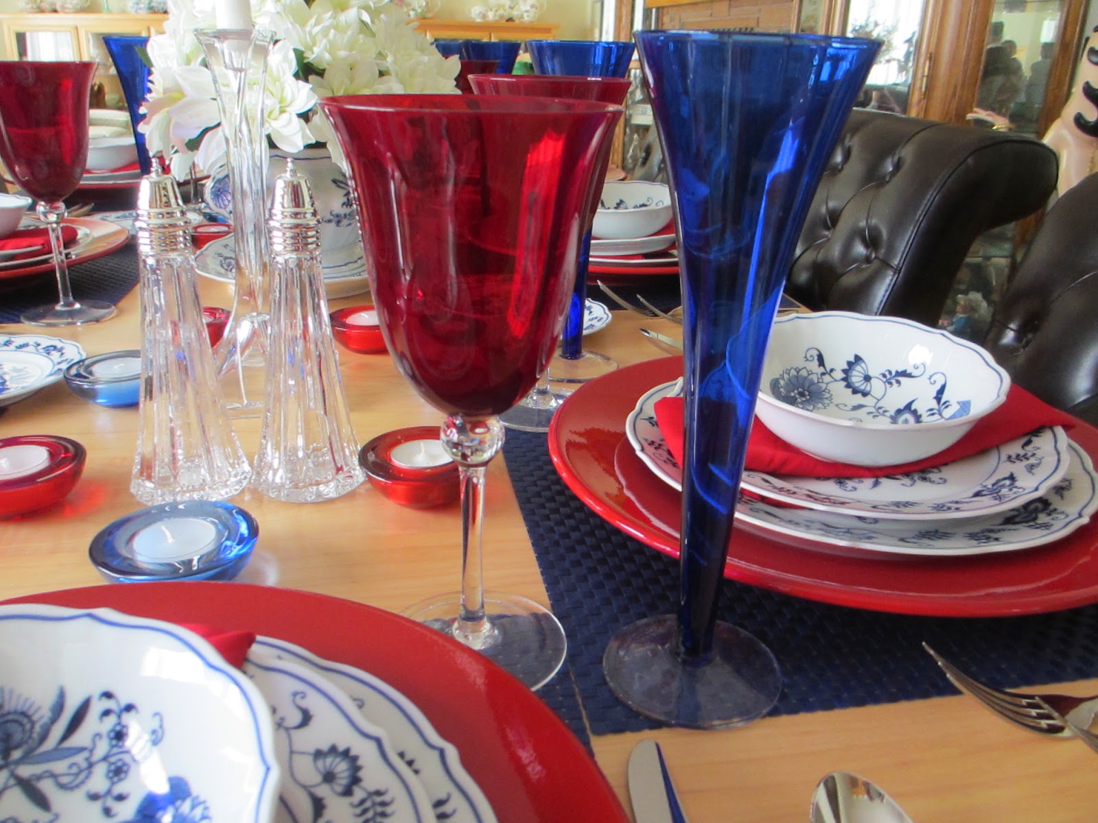 The Guest Blue Danube 4th of July Tablescape