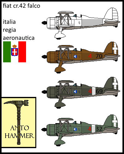 Il Wargamer Solitario Fiat Cr 42 Falco Aereo Della Regia Aeronautica Della Seconda Guerra Mondiale