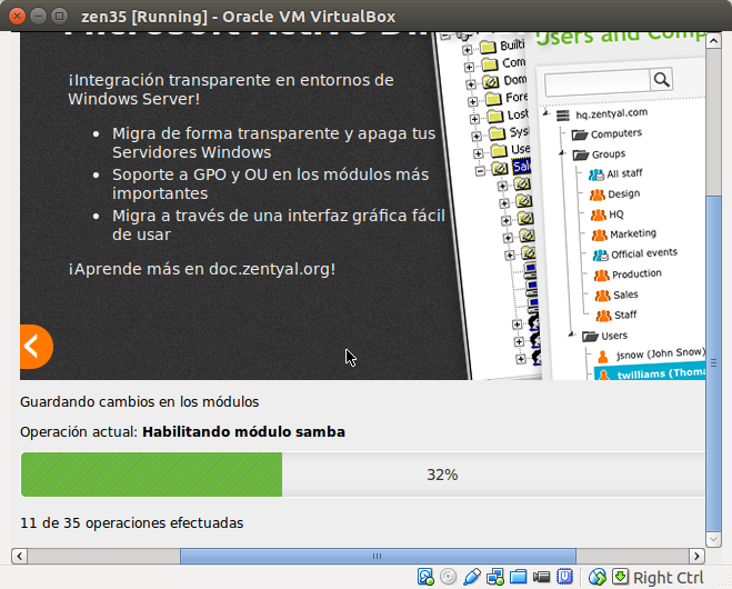 DriveMeca instalando Zentyal 3.5 paso a paso