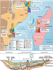 ZONAS DE PROSPECÇÃO E EXPLORAÇÃO DE GÁS E PETRÓLEO