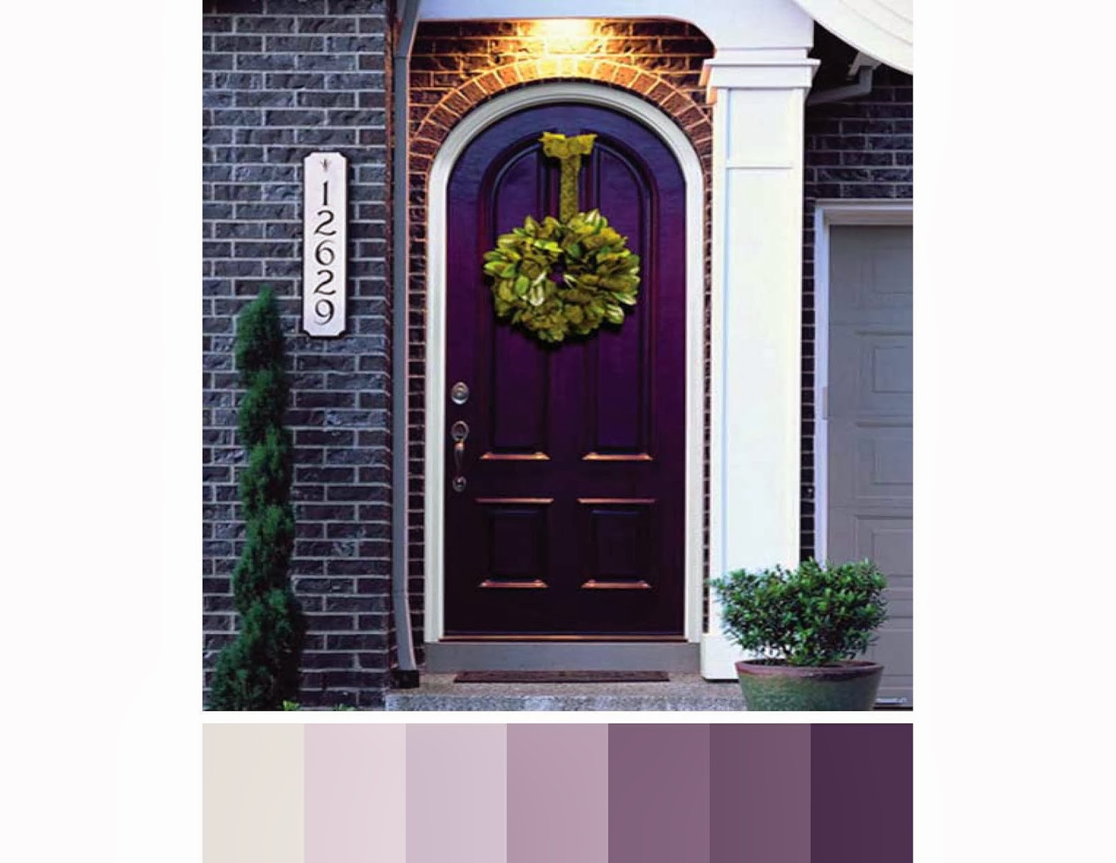 1237 #7E6F2F Roses Are Red Violets Are Blue What Front Door Color Screams You wallpaper Purple Front Doors 47051600
