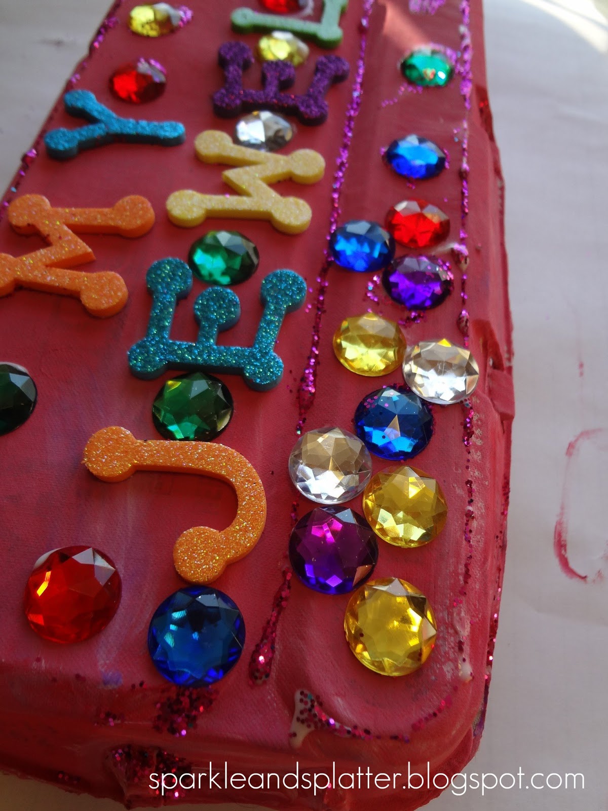 Sparkle and Splatter Egg Carton Jewelry Box