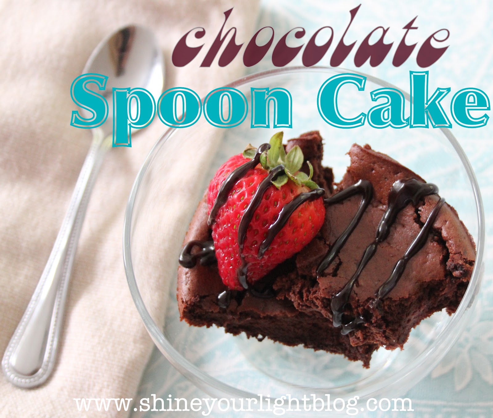 Mangia Mondays Chocolate Spoon Cake (Low Fat!) Shine Your Light